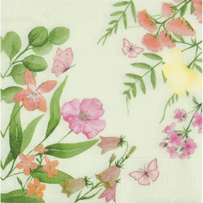 AH Servet veldbloemen 24x24cm