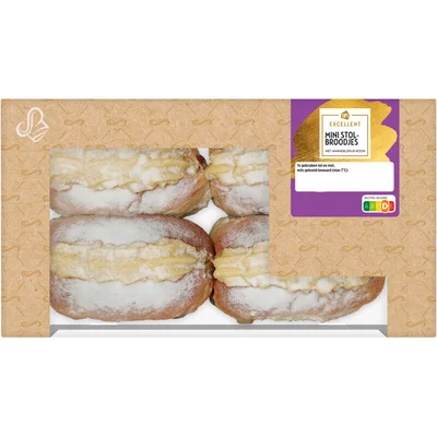 AH Excellent Mini stolbroodjes met amandelspijs-room