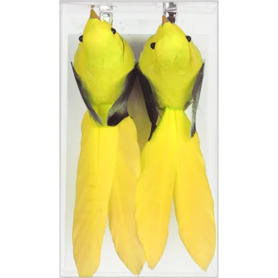 AH Vogels op clip geel