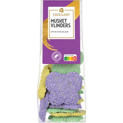 AH Excellent Musket vlinders witte chocolade