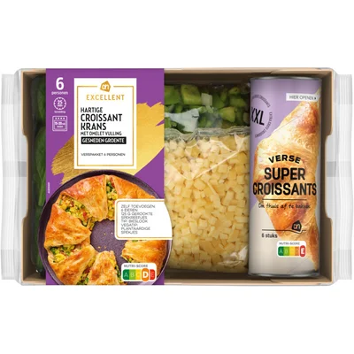 AH Excellent Gesneden verspakket croissant krans