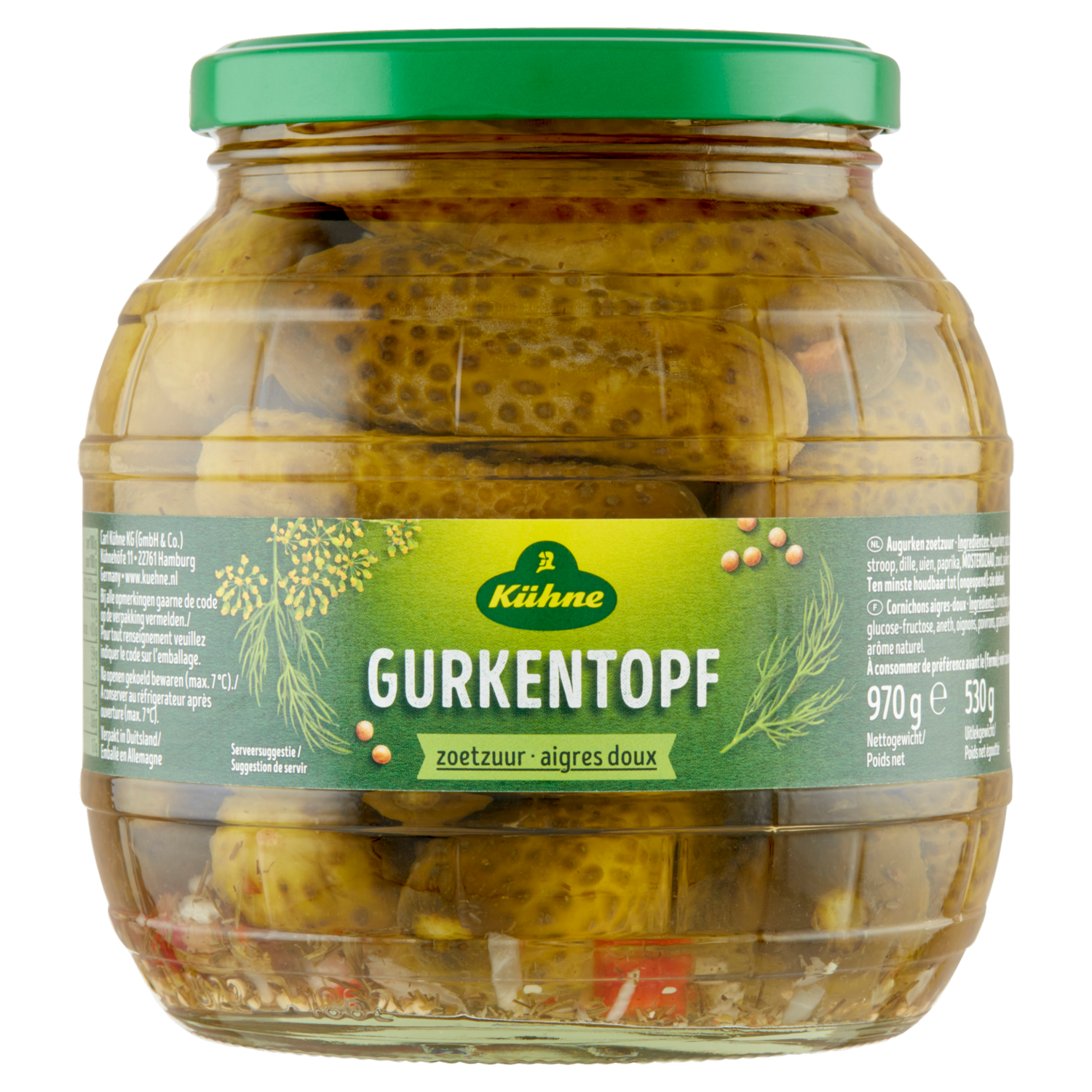 Kühne Gurkentopf zoetzuur