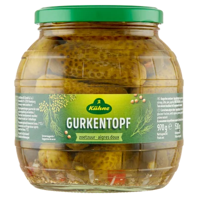 Kühne Gurkentopf zoetzuur
