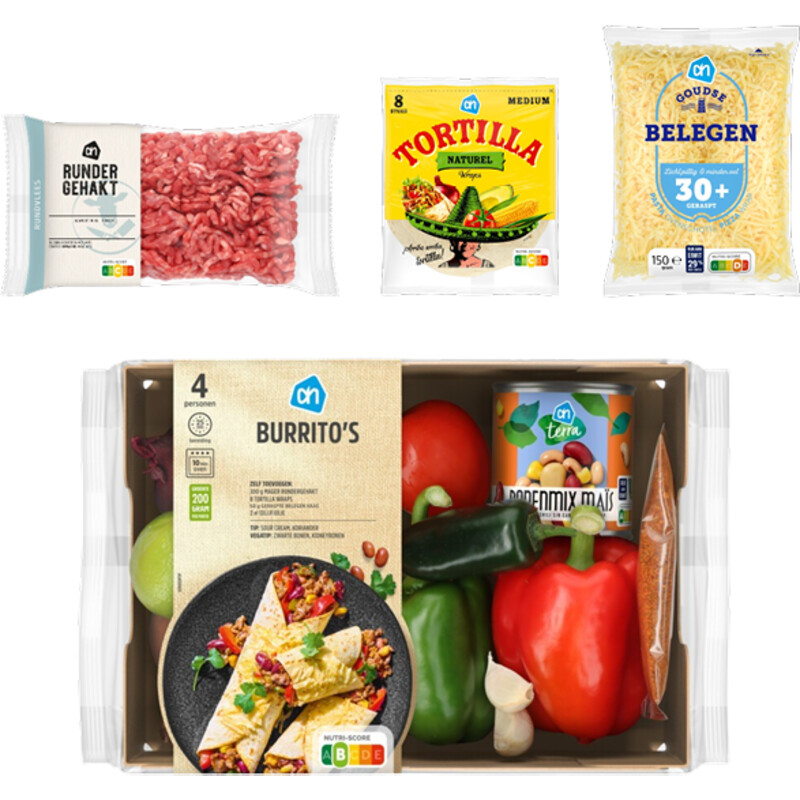 AH Mexicaanse Burritos Verspakket
