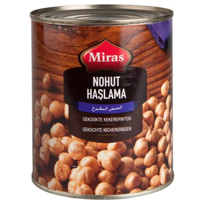 Miras Gekookte kikkererwten (blik)