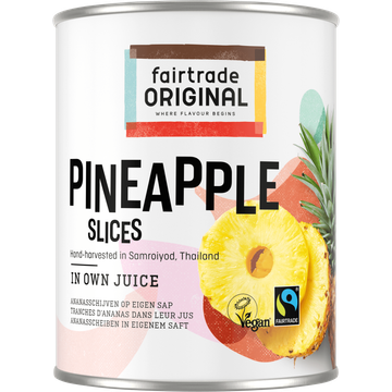 Fairtrade Original Ananas schijven op sap