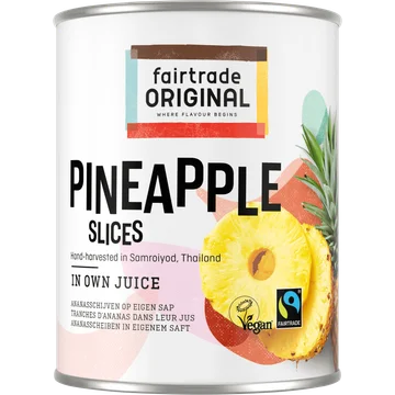 Fairtrade Original Ananas schijven op sap
