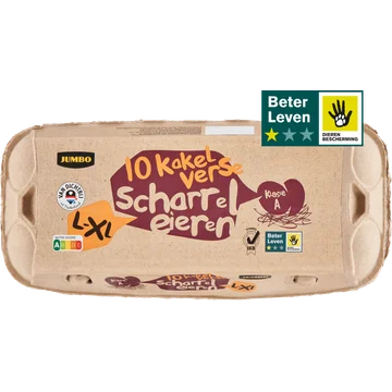 Jumbo Scharreleieren L-XL 10 Stuks