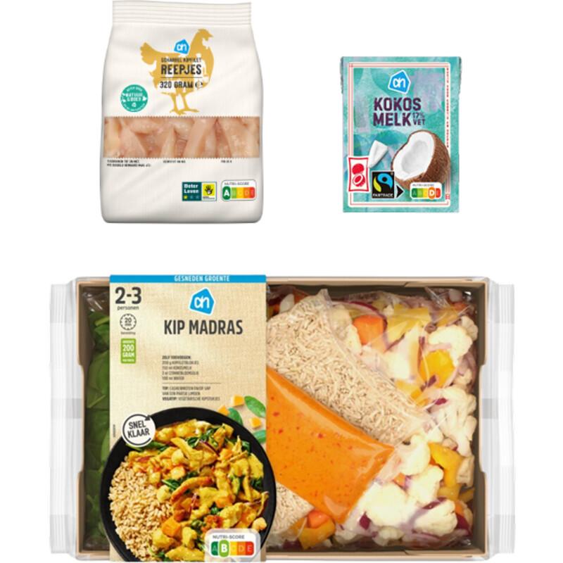 AH Gesneden Indiase Kip Madras Verspakket