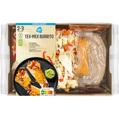 AH Gesneden Tex Mex Burrito's Verspakket