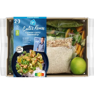 AH Culi's Groene Curry Limoenkip Verspakket