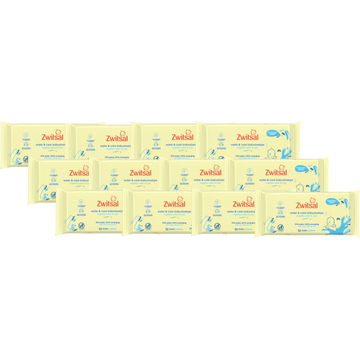 Zwitsal Billendoekjes Water & Care 12 x 52 Stuks