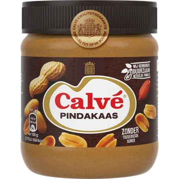 Calve Pindakaas Regular 350G 12x