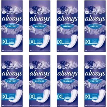 Always Daily Protect Extra Long OdourBlock technologie Inlegkruisjes 8 x 22 Stuks