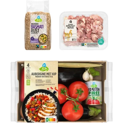 AH Biologisch Aubergine met Kip Verspakket