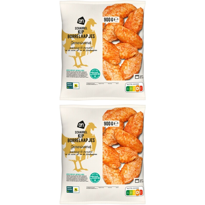 AH Scharrel kipborrelhapjes gemarineerd 2pk