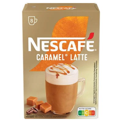 Nescafé Gold Caramel Latte Oploskoffie 6 x 8 Zakjes