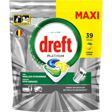 Dreft Platinum Citroen Vaatwascapsules 39 X