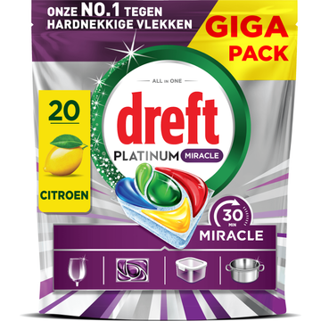 Dreft Platinum Miracle All In One, 20X