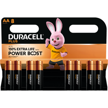 Duracell Plus Power Boost AAA 8 Stuks
