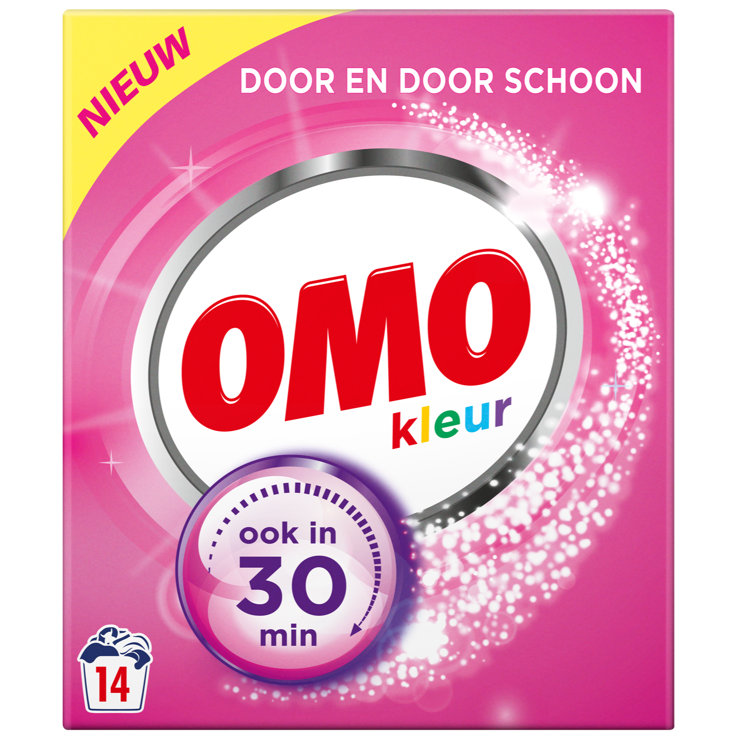 Omo Poeder Wasmiddel Kleur 14 Wasbeurten