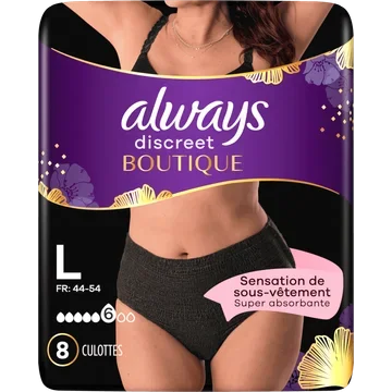 Always Discreet Boutique Zwart Broekjes Voor Urineverlies