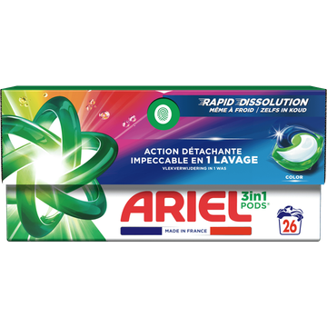 Ariel 3in1 PODS Color, Wasmiddel Capsules 26