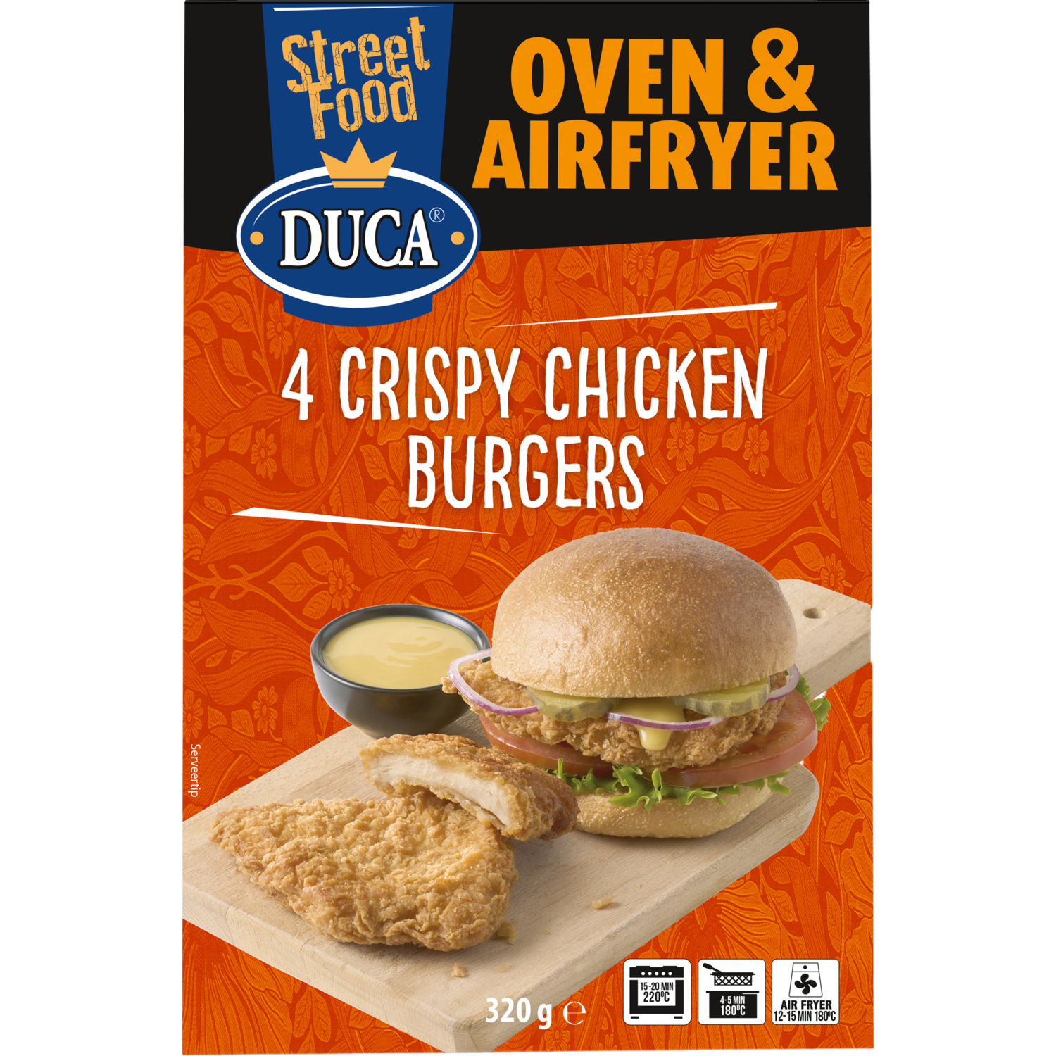 Duca 4 crispy chicken burgers