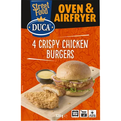 Duca 4 crispy chicken burgers