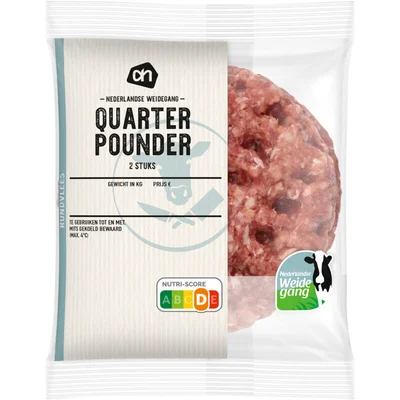 AH Quarter pounder 2 stuks