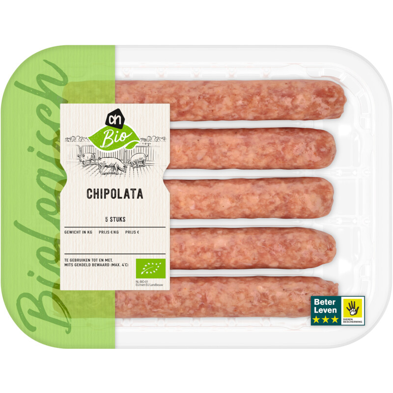 AH Biologisch Varkenschipolata