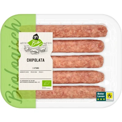 AH Biologisch Varkenschipolata