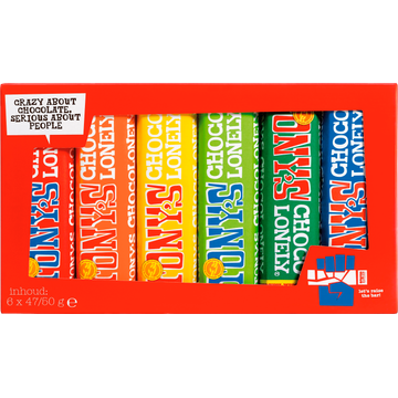 Tony's Chocolonely 6 Stuks