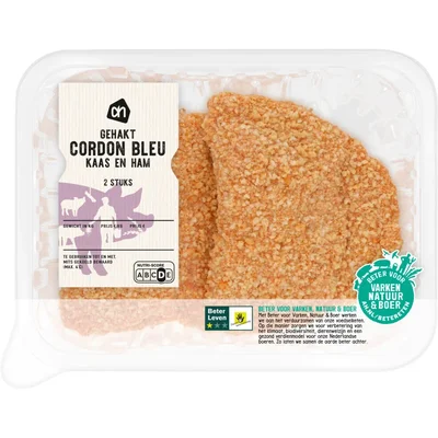 AH Gehakt cordon bleu kaas en ham