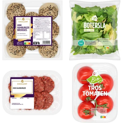 AH Excellent Gourmet pakket mini hamburgertjes
