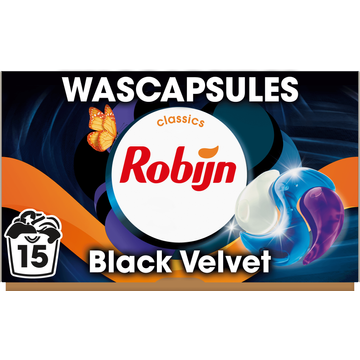 Robijn Classics 3-in-1 Wascapsules Black Velvet 15 wasbeurten