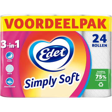 Edet Toiletpapier Simply Soft 24 Stuks