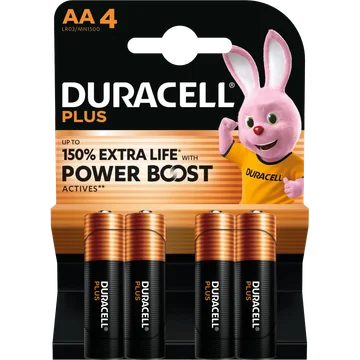 Duracell Plus AA 4 Stuks