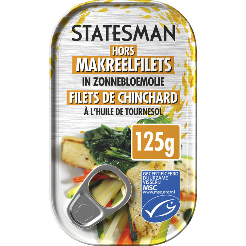 Statesman Horsmakreel zonnebloemolie