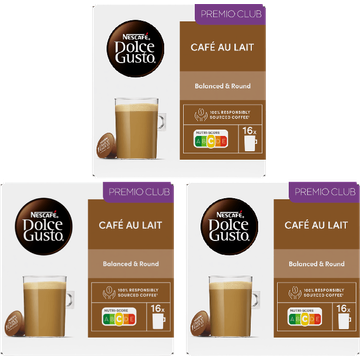 Nescafé Dolce Gusto Café Au Lait capsules - 3 x 16 koffiecups