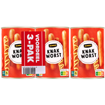 Jumbo Knakworst 3 x 10 Stuks