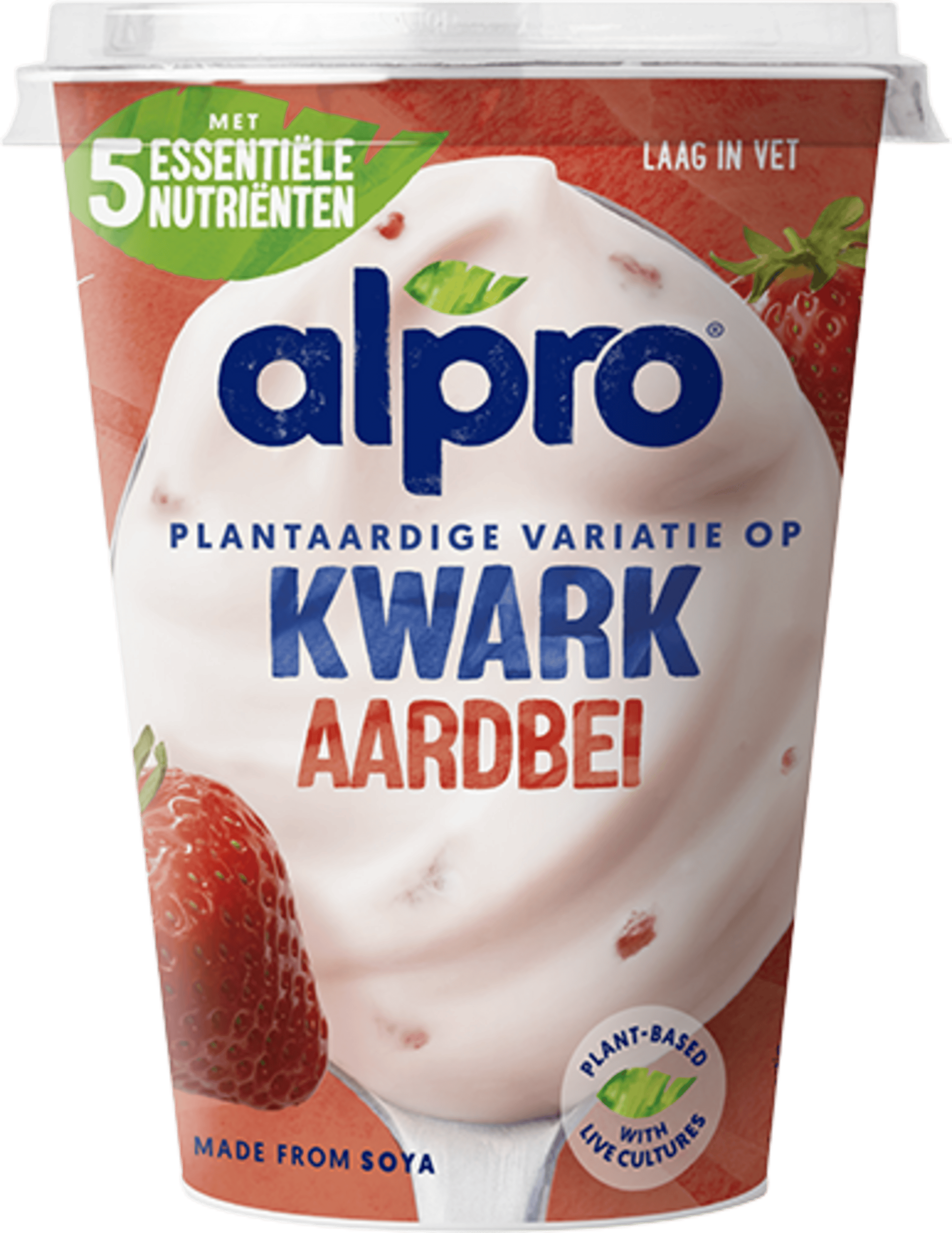 Alpro Plantaardige variatie op kwark aardbei