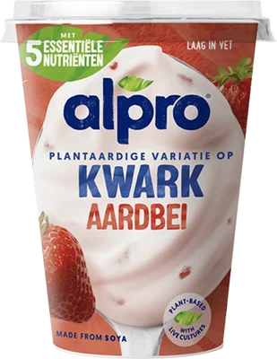 Alpro Plantaardige variatie op kwark aardbei