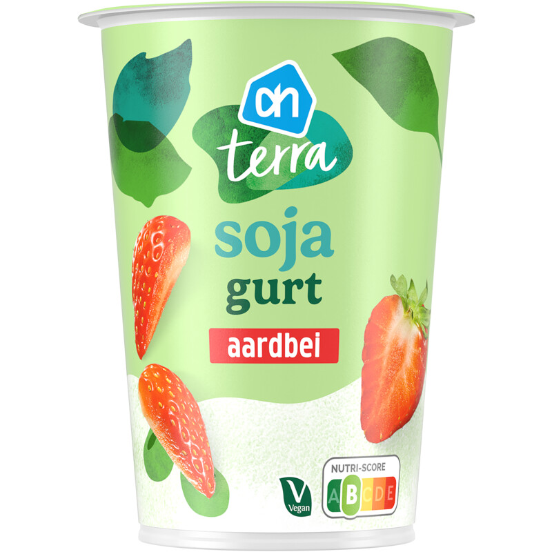 AH Terra Plantaardige soja gurt aardbei
