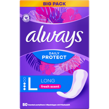 Always Daily Protect Long Met Een Frisse Geur Inlegkruisjes