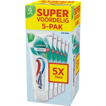 Aquafresh Coolmint Tandpasta 5 Stuks