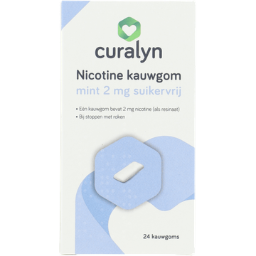 Curalyn Nicotine Kauwgom 2mg 24 Stuks