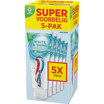 Aquafresh White & Shine Tandpasta 5 Stuks