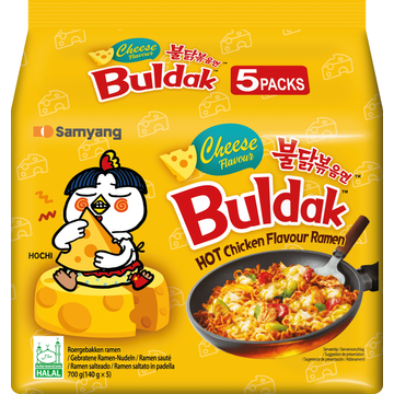 Samyang Roergebakken Ramen met Hete Kip en Kaassmaak 700g