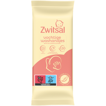 Zwitsal Goedemorgen Vochtige Washandjes 20 Stuks